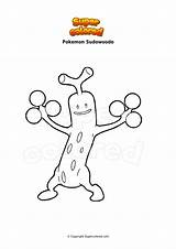 Sudowoodo Calyrex Colorare Supercolored Ausmalbilder Darkrai Rider Gestein sketch template