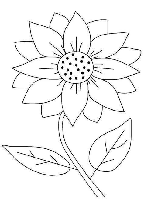 printable sunflower coloring pages sunflower coloring pictures