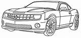 Camaro Coloring Pages Car Cars Chevy Chevrolet Super Printable Race Choose Board Muscle sketch template