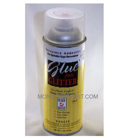 spray glue  glitter ox