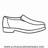 Ausmalbilder Loafer Schuh sketch template
