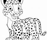 Leopard Coloring Baby Pages Cartoon Snow Drawing Printable Color Nice Spots Getcolorings Getdrawings Template sketch template