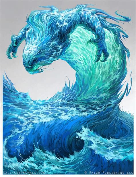 Water Elemental Pathfinder By Nigreda On Deviantart Heroic Fantasy