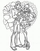 Winx Club Coloring Pages Bloom Sky Comments Library Clipart Coloringhome sketch template