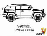 Cruiser Coloring Toyota Pages Fj Truck Trucks Yescoloring 4x4 Rig Big sketch template