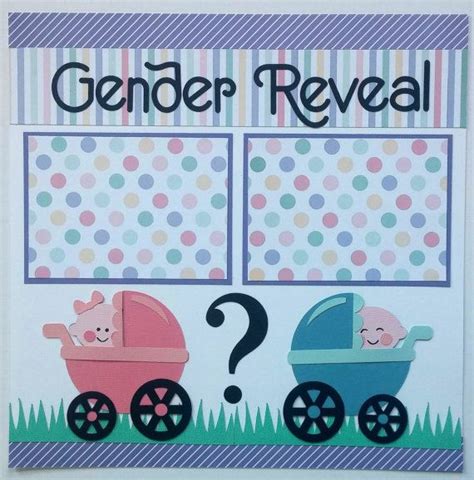scrapbook page gender reveal gender reveal by ohioscrapper