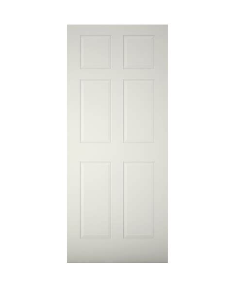 6 Panel Primed Unglazed External Front Door Rh Or Lh H 1981mm W