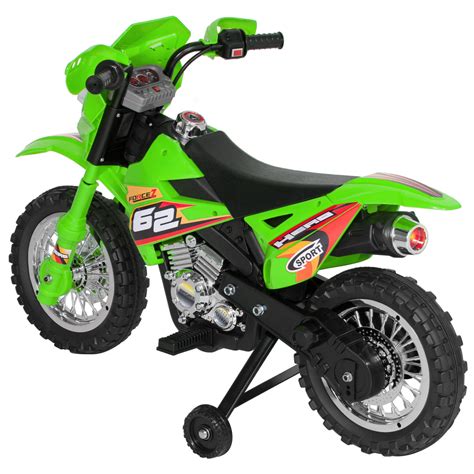 kids green electric motorcycle  dirt bike