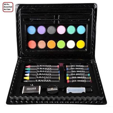 deluxe art set  pieces assorted art kit supplies  artists painters watercolor drawing