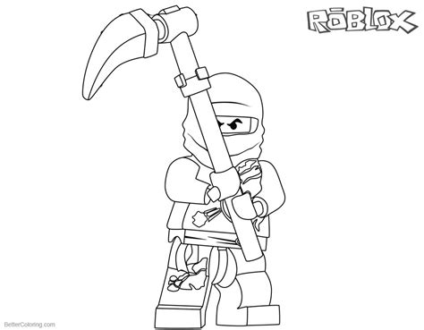 roblox ninjago cole coloring pages  printable coloring pages