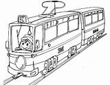 Tramway Trains sketch template