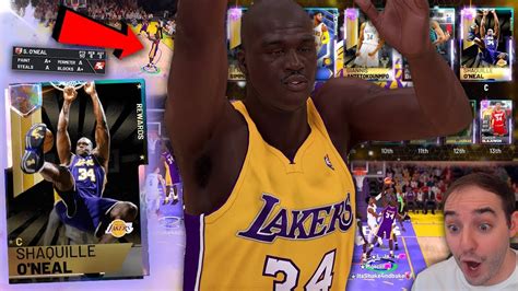 Nba 2k19 My Team Galaxy Opal Shaq Can Make Threes He