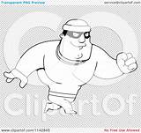 Robber Walking Male Outlined Coloring Clipart Vector Cartoon Thoman Cory sketch template