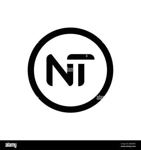 initial letter nt logo design vector template creative abstract nt