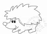 Hedgehog Coloringpage sketch template