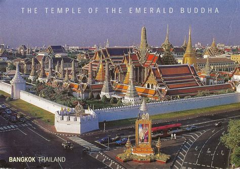 journey  postcards wat phra kaew  temple   emerald buddha