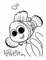 Coloring Nemo Fish Pages Clown Cute Finding Little Ocean Happy Color Crafts Outline Drawing Dory Baby Printable Book Kids Getdrawings sketch template