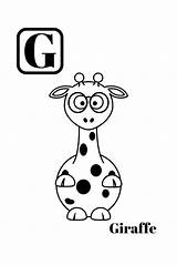 Giraffe Animal sketch template