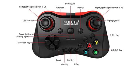mocute  bluetooth wireless game handle android joystick