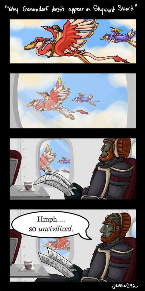 Why Ganondorf Doesn T Appear In Skyward Sword By Whatjessiesees On