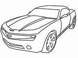 Camaro Coloring Pages Chevy Drawing Chevrolet Outline Camaros Car Sketch Easy Printable Print Clipart Drawings Bow Tie David Cool Color sketch template