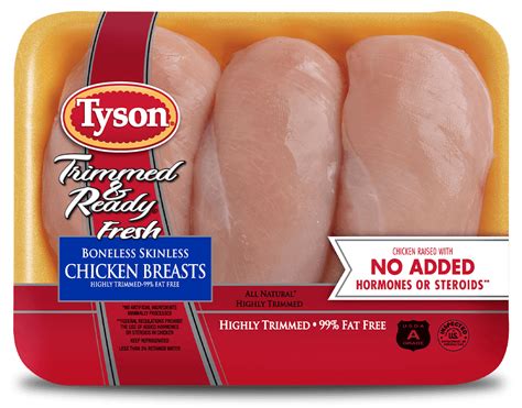 Trimmed And Ready® Boneless Skinless Chicken Breasts Tyson® Brand