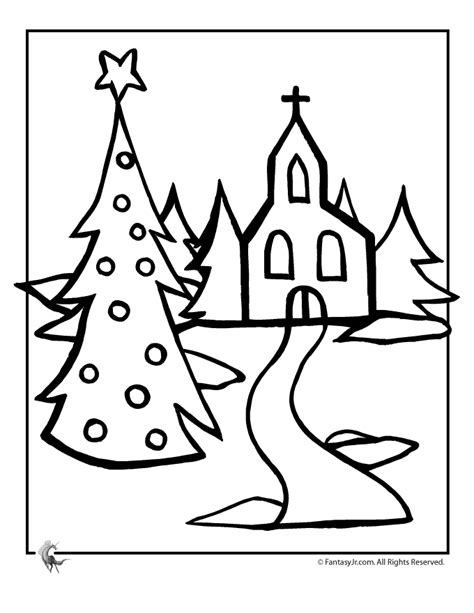 christmas church coloring page woo jr kids activities childrens