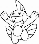Marshtomp Step Pokemon Drawing Draw Coloring Hellokids Characters sketch template