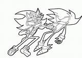 Sonic Coloring Super Scourge Shadow Pages Dark Vs Silver Hedgehog Amy Lineart Coloriage Supersonic Printable Template Scourage Sketch Friends Gif sketch template