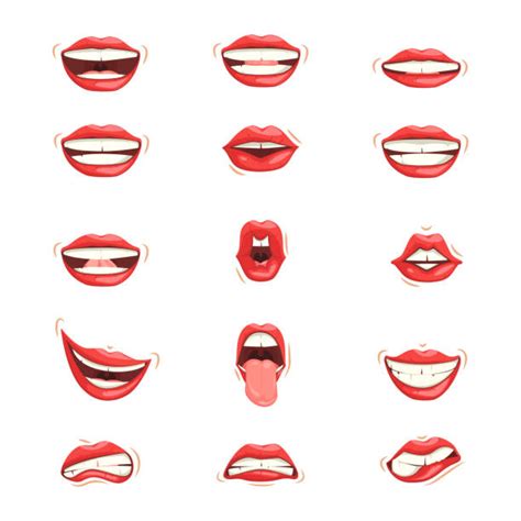 cartoon of woman bite lip illustrations royalty free vector graphics