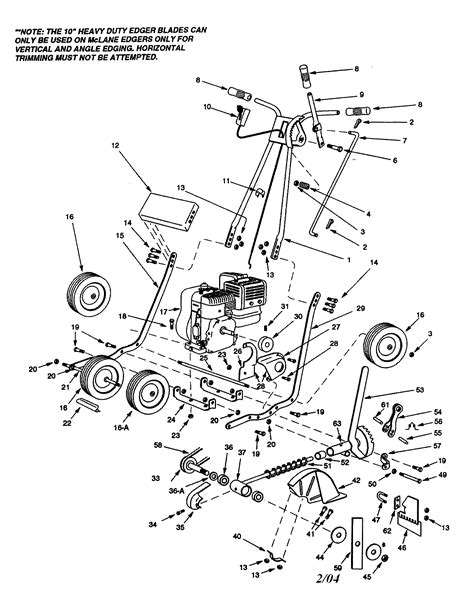 mclane edger parts list diagram