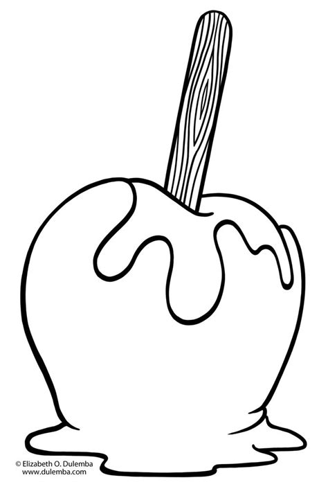 manzana  caramelo comida apple coloring pages apple crafts