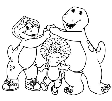 barney coloring pages printable  coloring