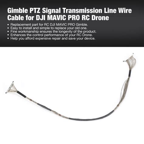 camera gimble ptz signal transmission  repair wire cable replacement parts  fpv dji mavic