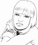 Minaj Coloring Nicki Pages Sheet Singer Nikki Printable Designlooter Template Choose Board Sketch sketch template