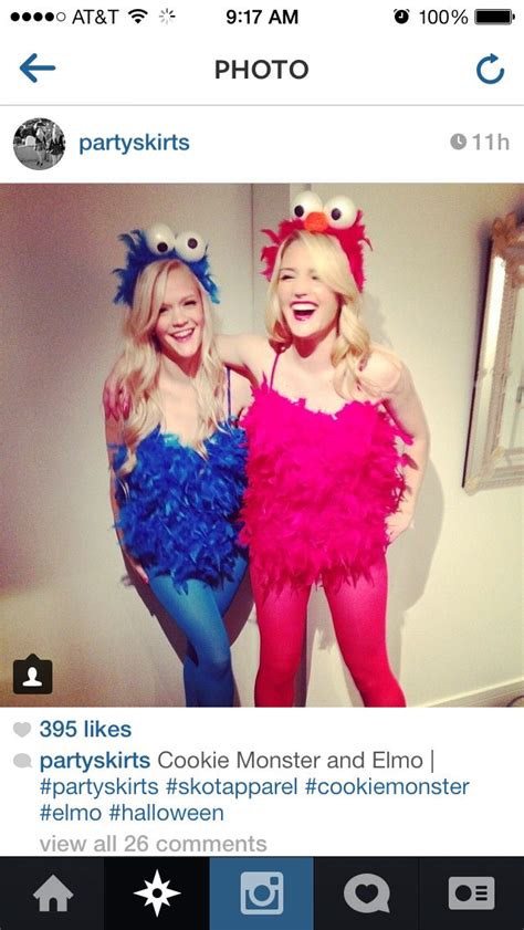 cookie monster and elmo best friend costume ideas best friend costumes halloween costumes