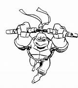 Michelangelo Turtles Splinter Coloringhome Mutant Malvorlagen Skateboard sketch template