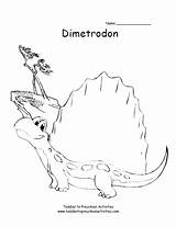 Dimetrodon sketch template