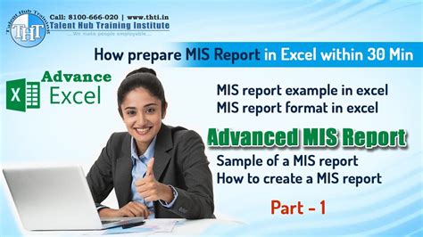 How To Prepare Mis Report In Excel Mis Report Part 1 Hindi