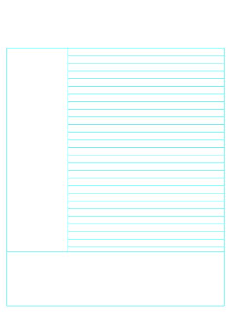 cornell note paper template