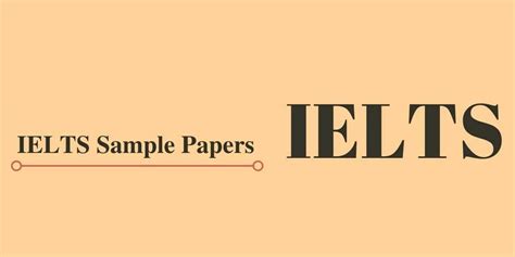 ielts sample question papers