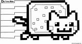 Nyan Colouring sketch template