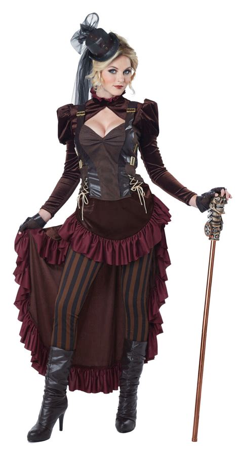 victorian era gilded brass age wild west dress steampunk adult costume