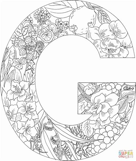 letter  coloring pages printable