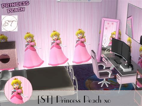 sims  princess peach cc boatjaf