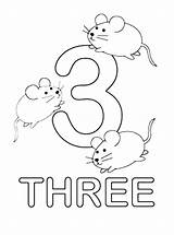 Number Coloring Pages Numbers Preschoolers Kids Color Printable Three Preschool Toddlers Sheets Sheet Learning Getcolorings Different Mice Print Learn Colorings sketch template