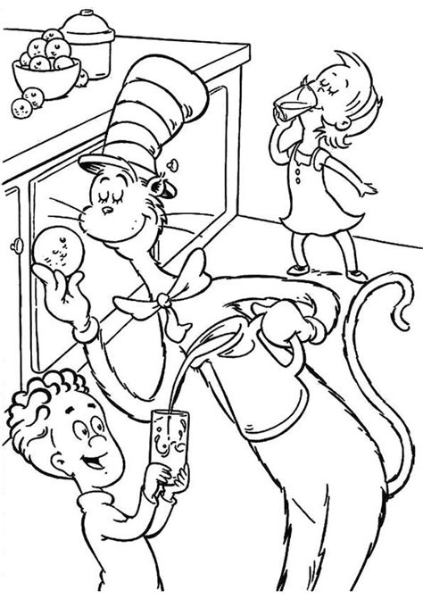 cat   hat coloring pages zaq