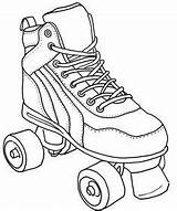 Roller Skate Coloring Pages Derby Skating Colouring Drawing Sketch Skates Printable Jamestown Shoes Coloringhome Drawings Print Silhouette Party Birthday Coloriage sketch template