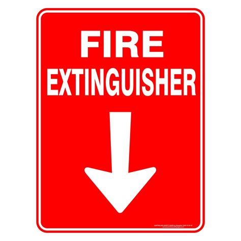 fire extinguisher arrow buy  discount safety signs australia