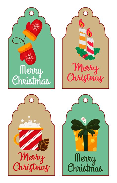 printable christmas tags templates